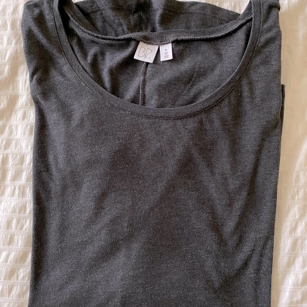 BP charcoal gray long sleeve tee size XL